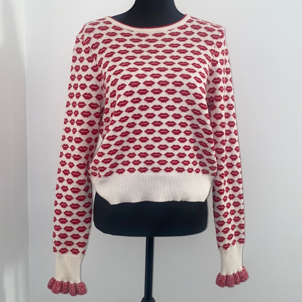 French Connection Kiss Print Sweater